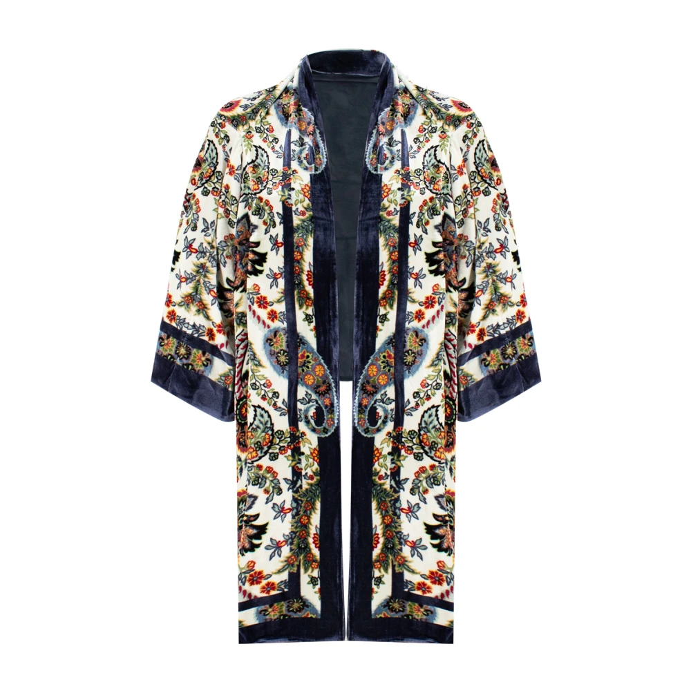 ETRO Paisley Patroon Zachte Jas Multicolor Dames