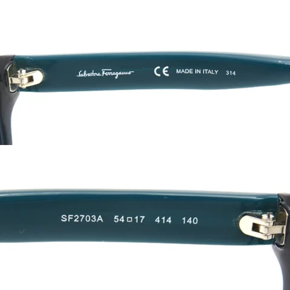 Salvatore Ferragamo Pre-owned Plastic sunglasses Green Heren