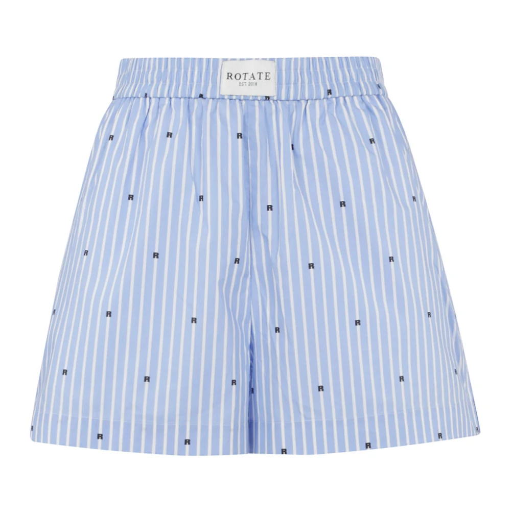 Rotate Birger Christensen Elastische Shorts Blue Dames