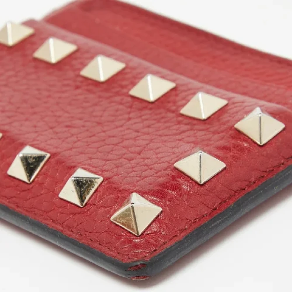 Valentino Vintage Pre-owned Leather wallets Red Dames