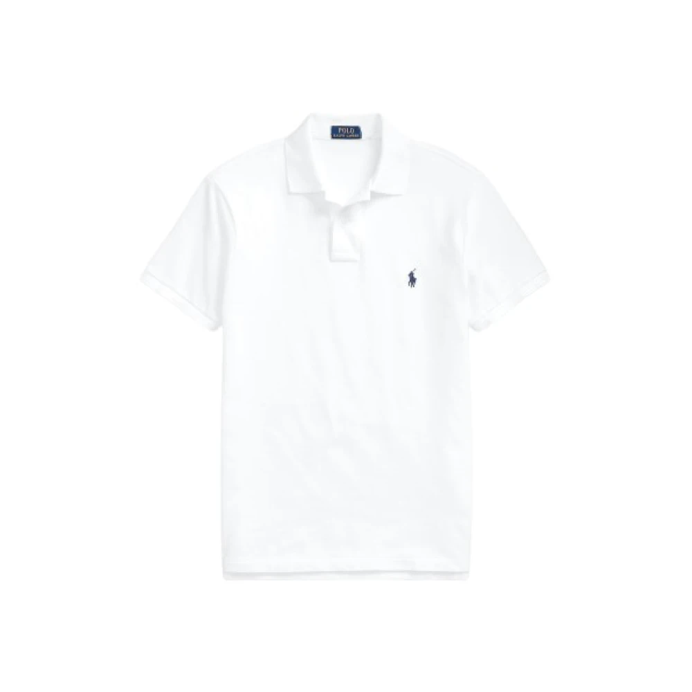Polo Ralph Lauren Vit Kortärmad Slim Fit Pikétröja