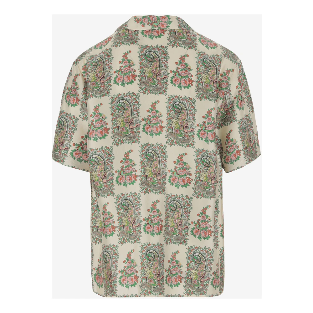 ETRO Zijden Overhemd met Bloemenprint Multicolor Dames