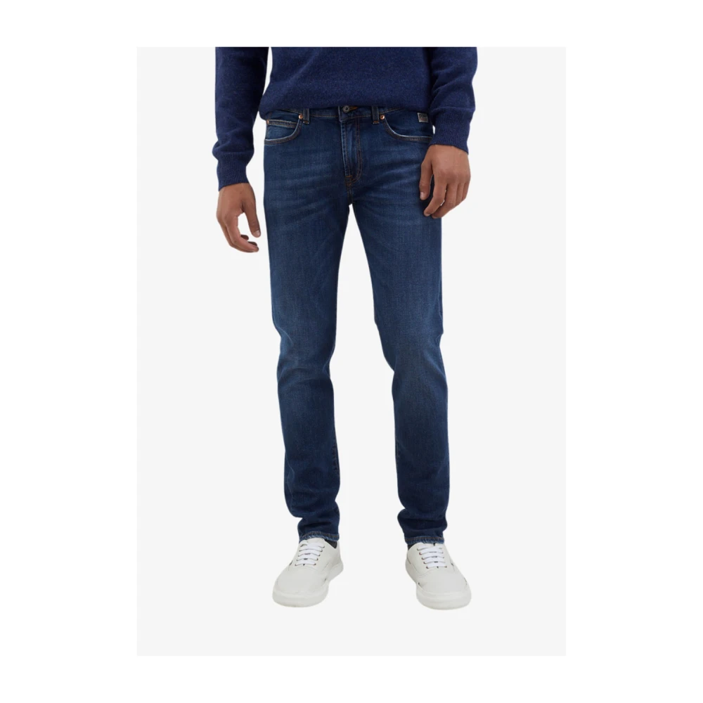 Roy Roger's Donkere Was Slim Fit Denim Jeans Blue Heren
