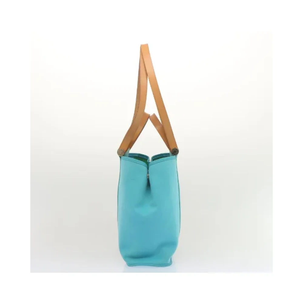 Hermès Vintage Pre-owned Cotton handbags Blue Dames