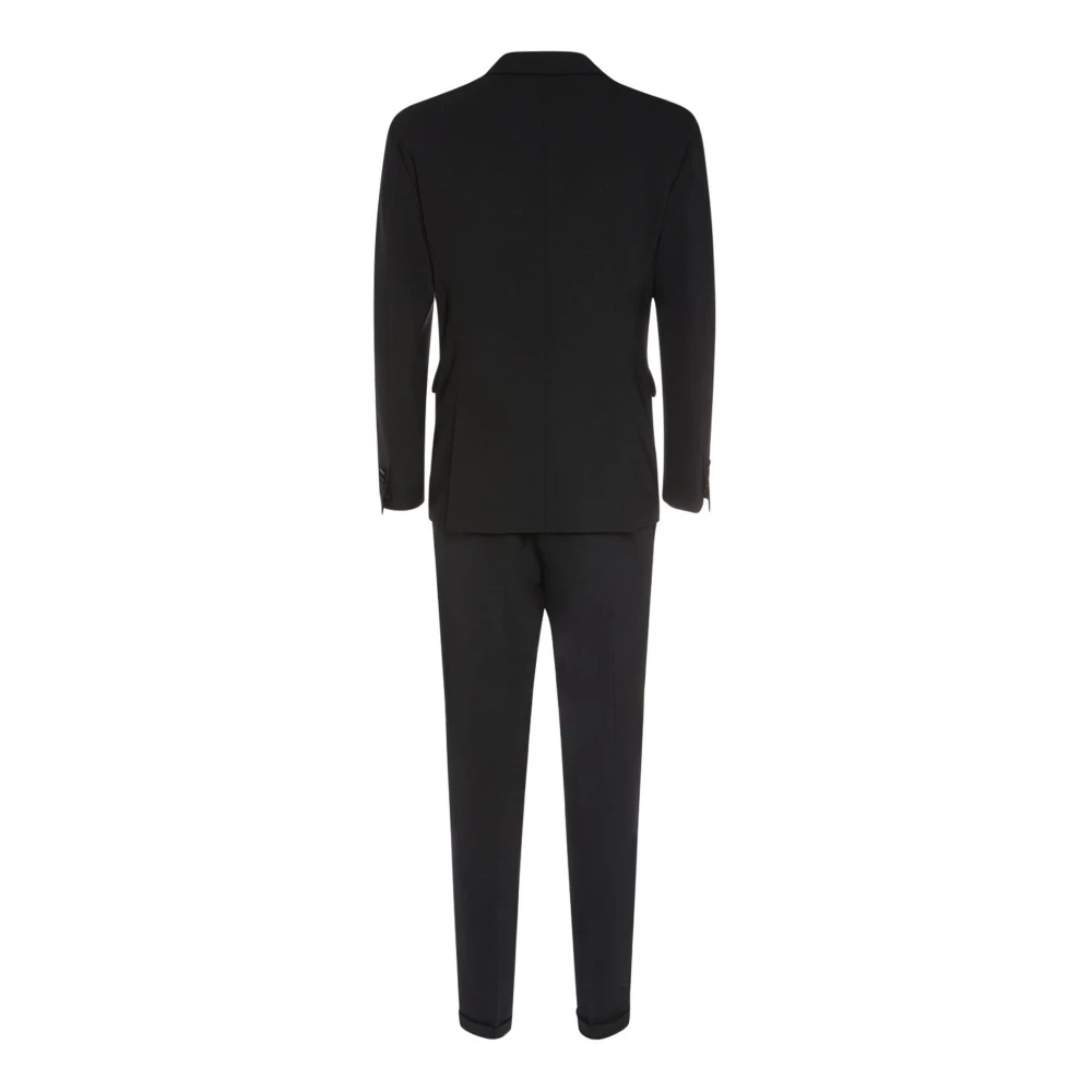 Dsquared2 Zwarte zijden en wollen avondjurk Black Heren