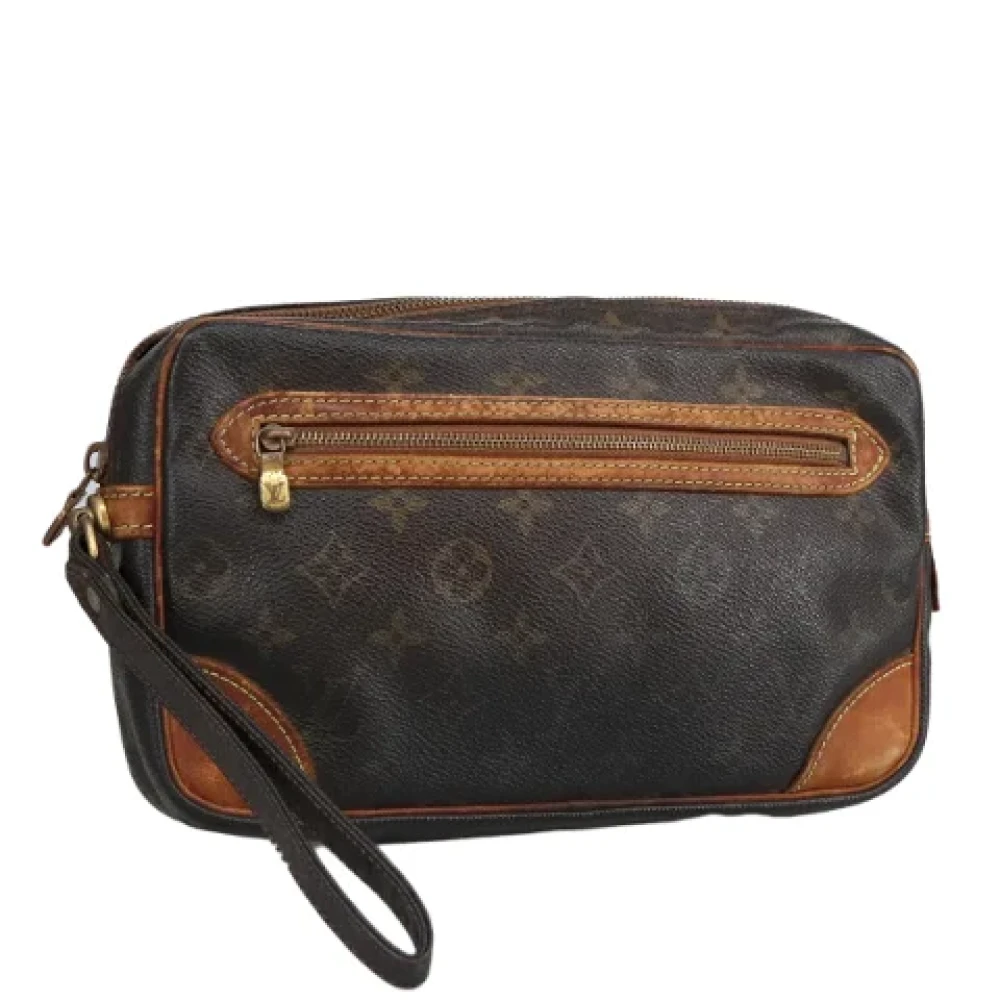 Louis Vuitton Vintage Pre-owned Canvas clutches Brown Dames