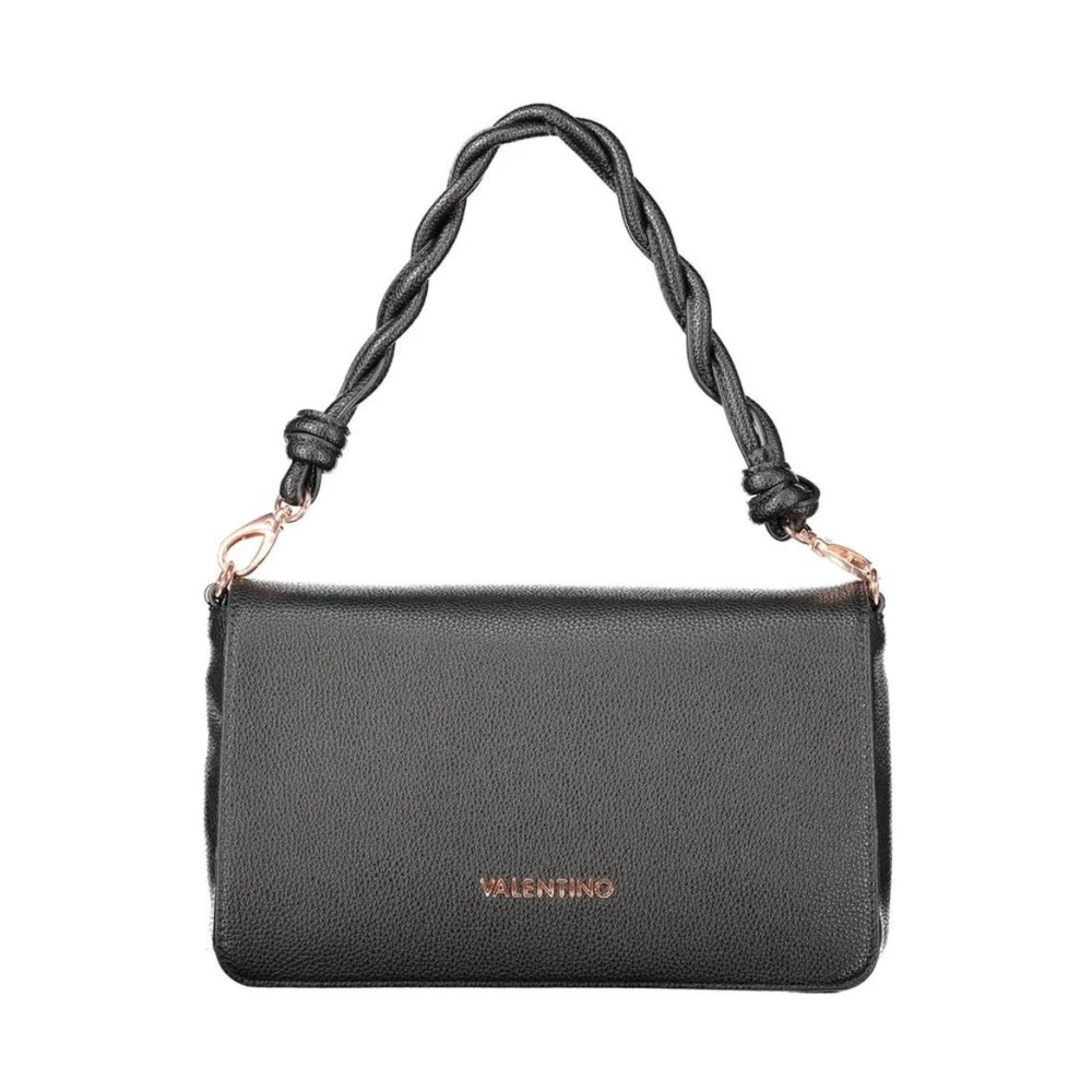 Valentino , Handbags, Female, Black, One Size, Polyethylene Handbag With Adjustable Strap And Secure Closure