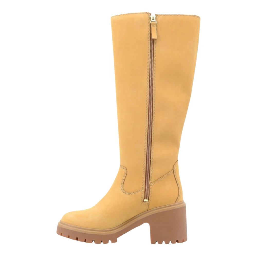 Timberland Stone Heights Tall Zip Up Boots - Yellow - Image 3