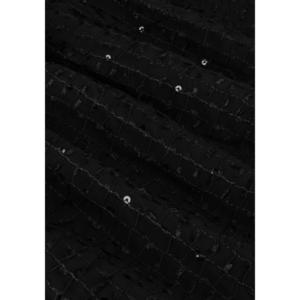 NEO NOIR Glam Jurk Zwart Mini V-Hals Black Dames
