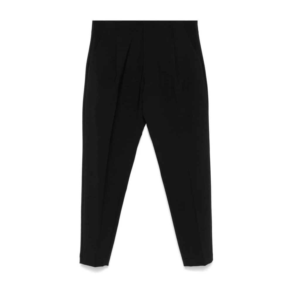 Dondup Zwarte broek met drukknoopsluiting Black Heren