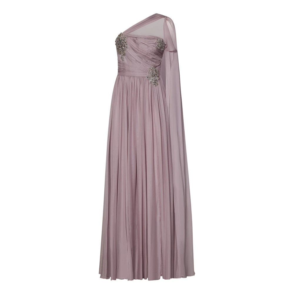 Zuhair Murad Paarse Kristal Kralen Jurk Purple Dames