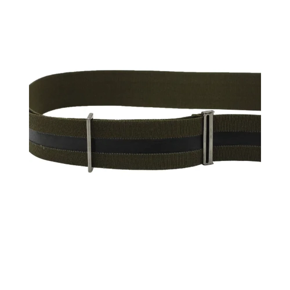 Jil Sander Pre-owned Canvas belts Green Heren