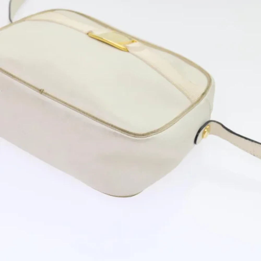Salvatore Ferragamo Pre-owned Leather shoulder-bags White Dames