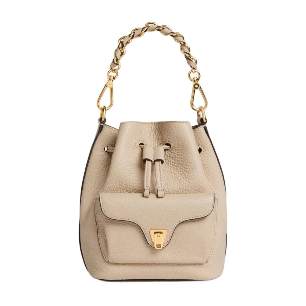 Coccinelle Women's Beige Beat Generation Small Bucket Bag