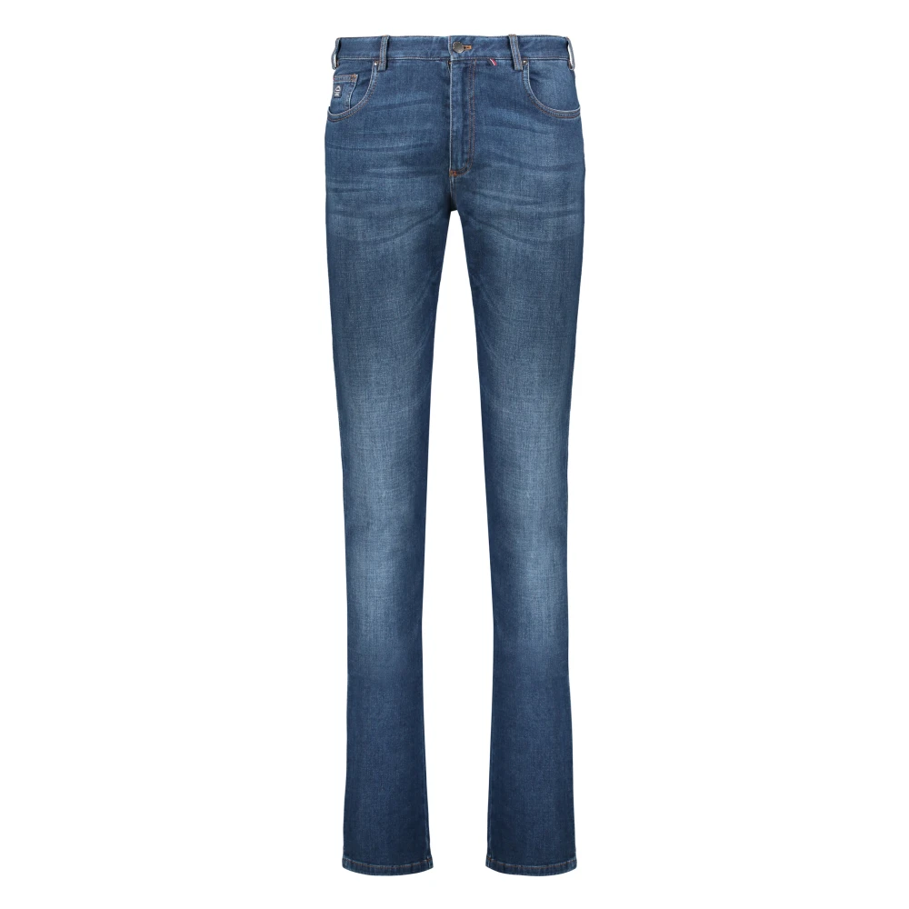 PAUL & SHARK Klassieke Denim Jeans met Contraststiksels Blue Heren