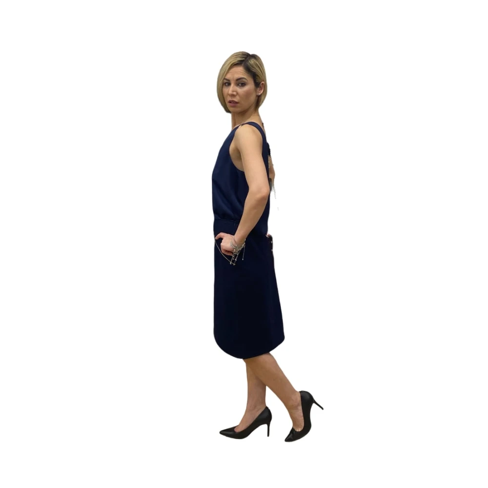 Alviero Martini 1a Classe Knielange Rok met Uniek Design Blue Dames