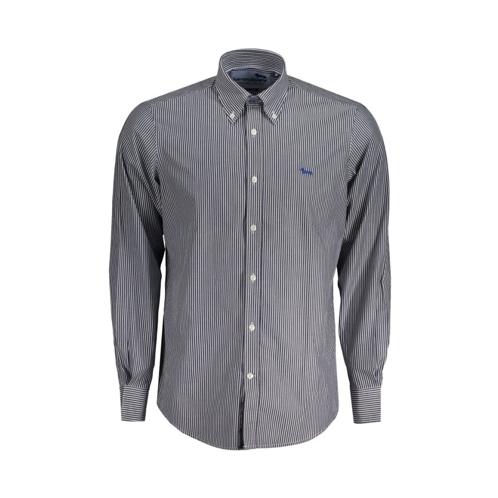 Harmont & Blaine Blauw Gestreept Overhemd Lange Mouwen Regular Fit Blue Heren