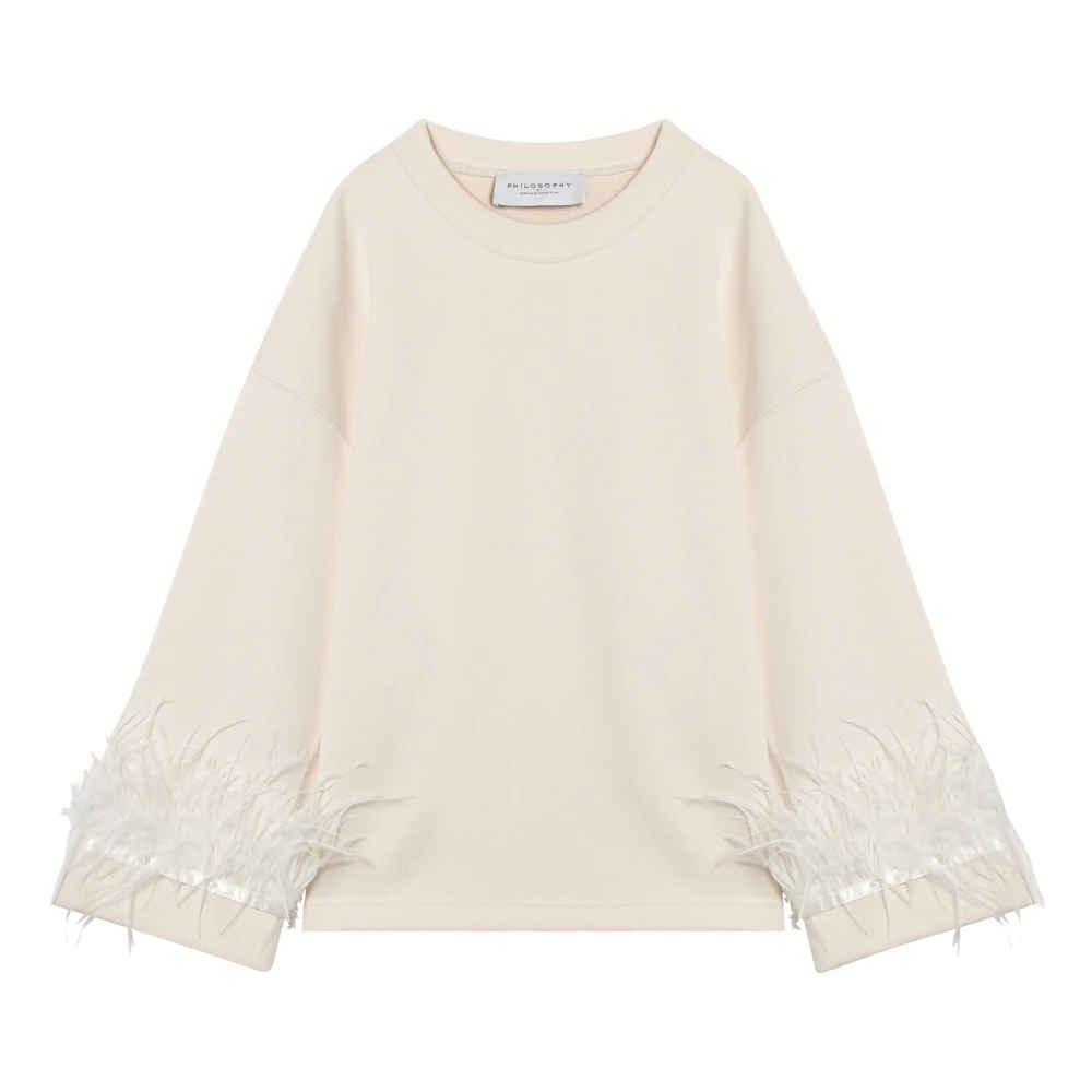 Philosophy di Lorenzo Serafini Crewneck Sweatshirt White Dames