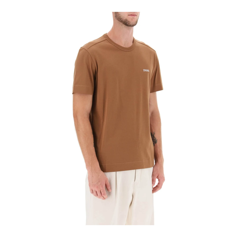 Ermenegildo Zegna T-Shirts Brown Heren
