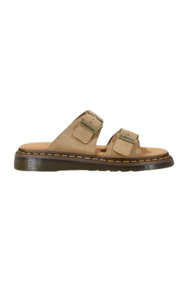 Leather Flat Sandals with Strappy Design