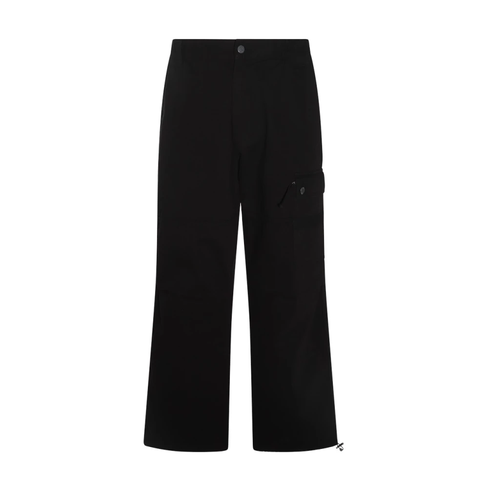 Moschino Zwarte Katoenen Broek Regular Fit Black Heren