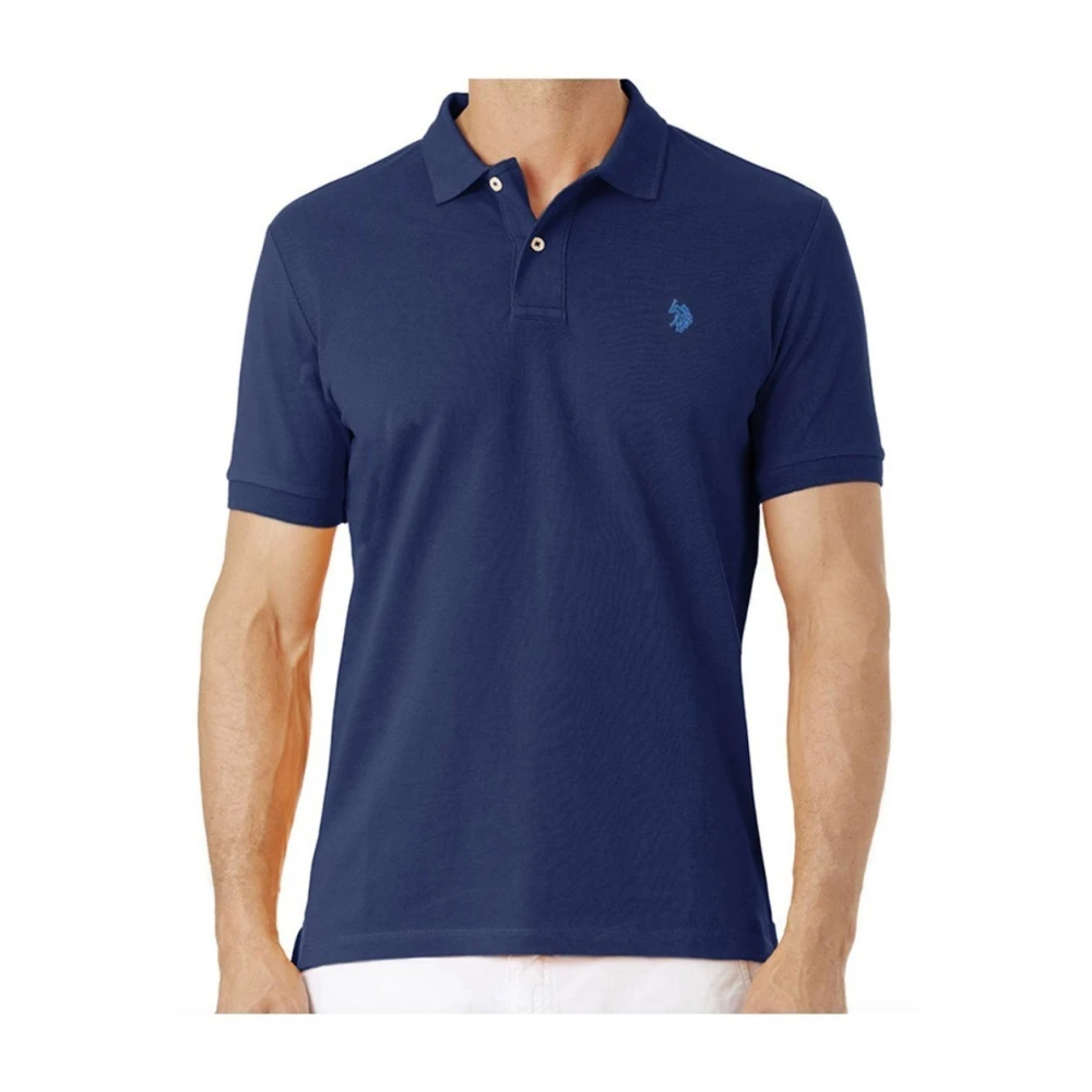 U.s. Polo Assn. King Piqué Polo Shirt Blauw Blue Heren