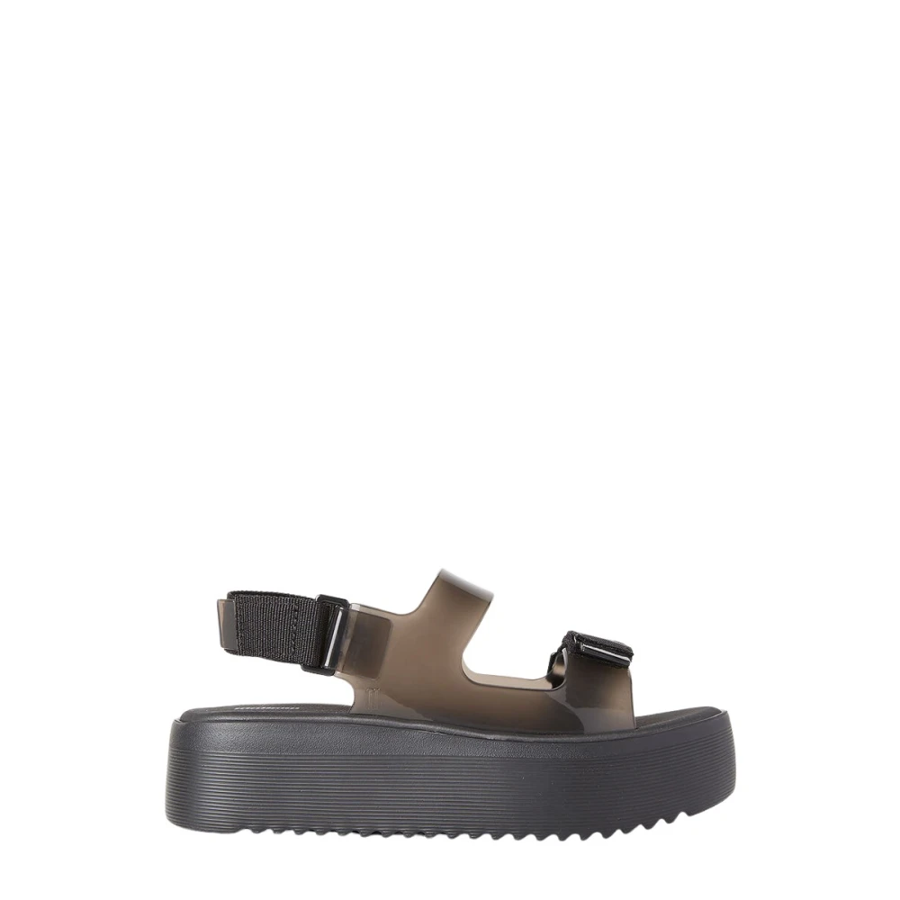 Melissa Black Flat Sandals, Female, 3 Uk, Brave Papete Sandals