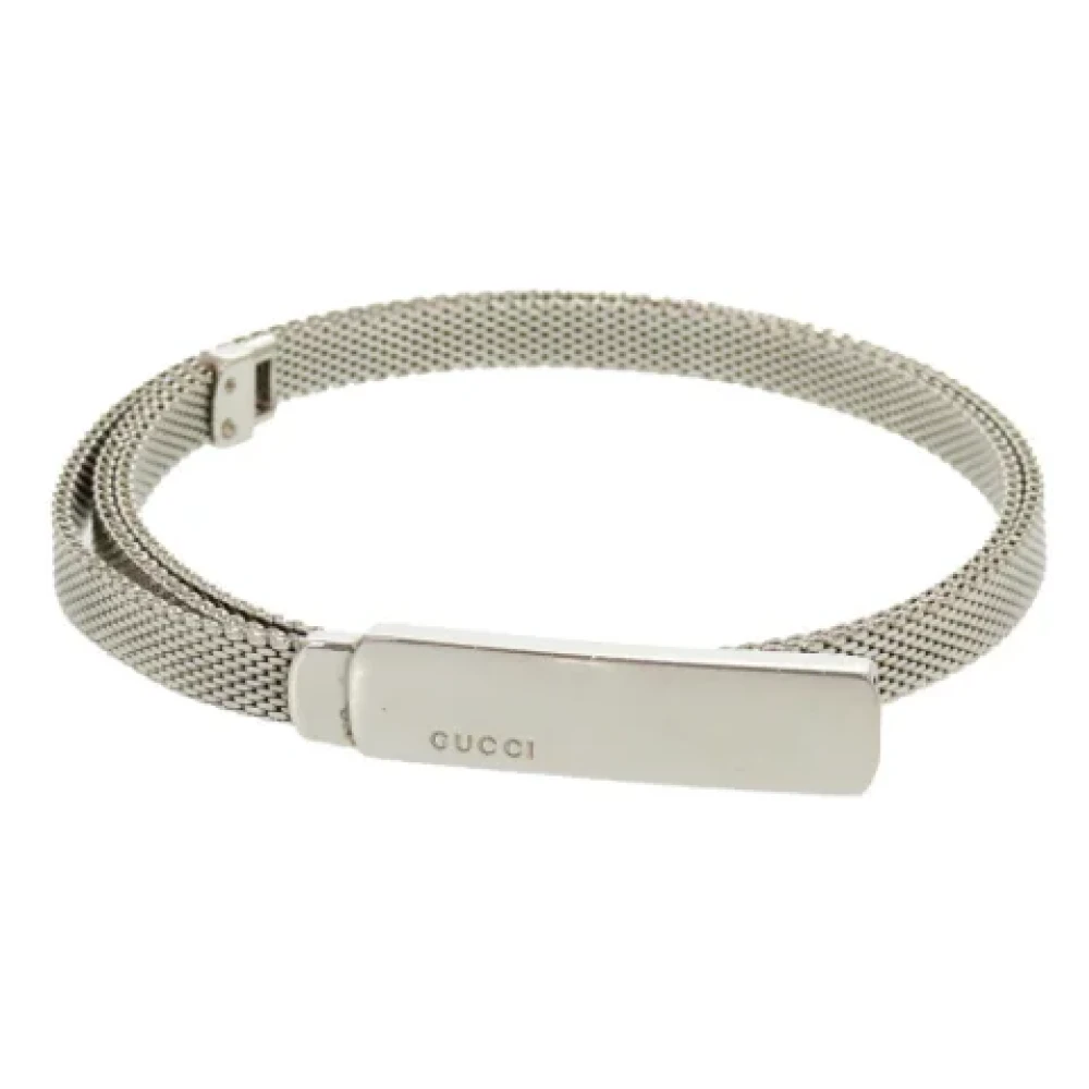 Gucci Vintage Pre-owned Silver belts Gray Dames