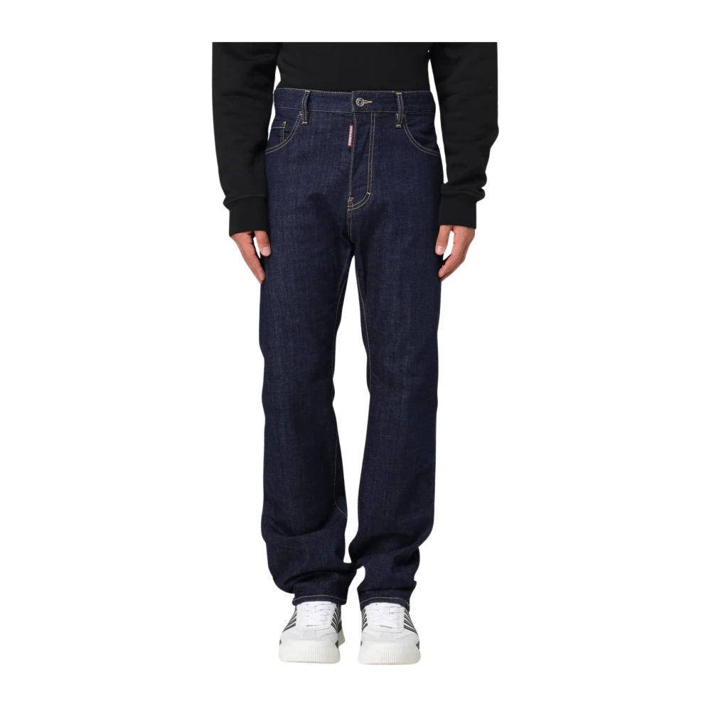 Dsquared2 Men's Blue Relaxed Fit Jeans For
