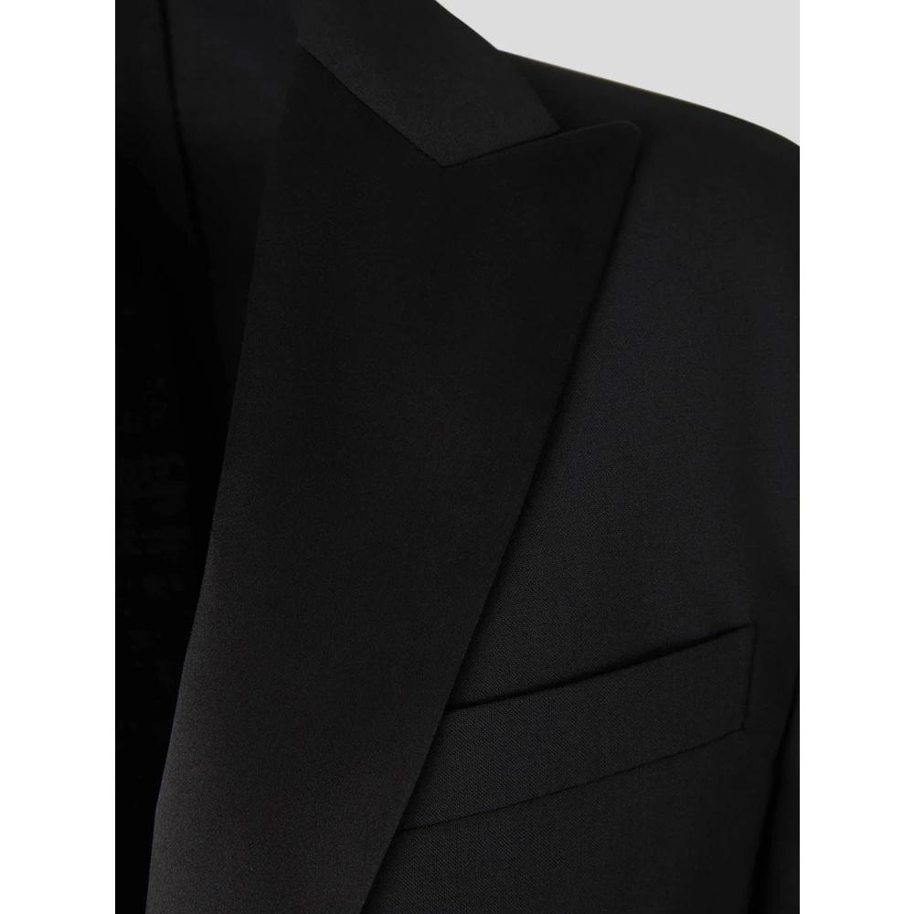 Dsquared2 Wollen Klassiek Pak Black Heren