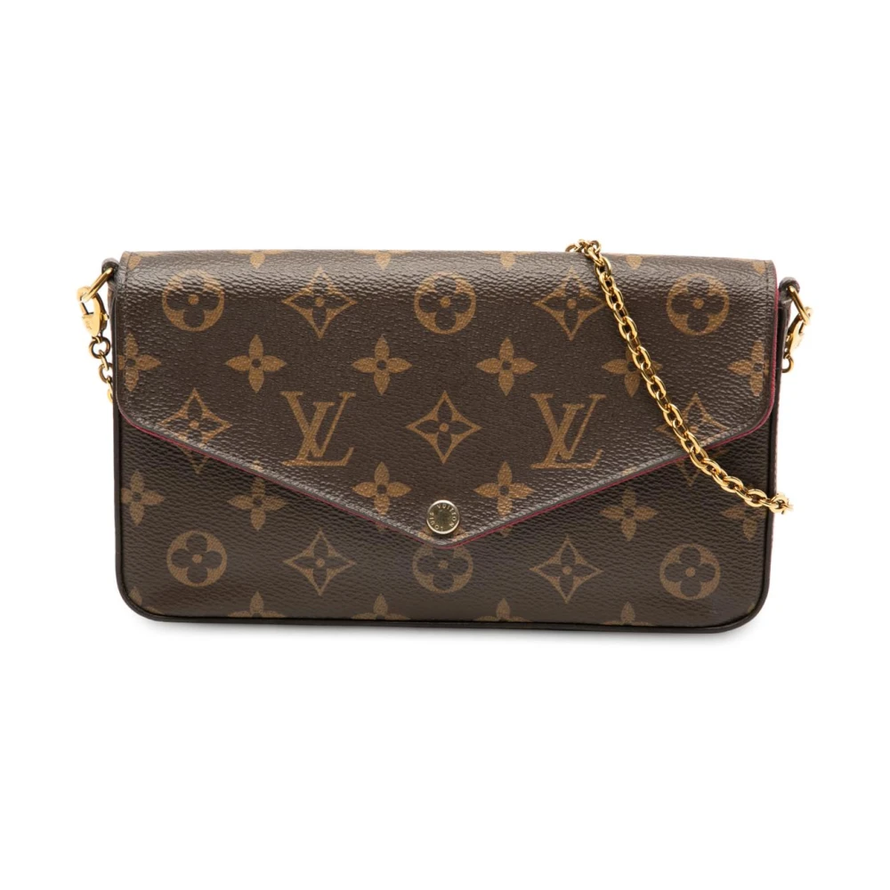 Louis Vuitton Vintage Women's Brown Pre-Owned Chain Wallet