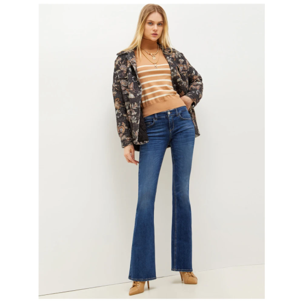 Liu Jo Medium Rise Flare Jeans Blue Dames
