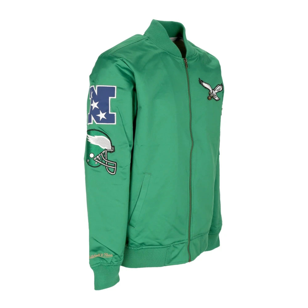 Mitchell & Ness Philadelphia Eagles Lichtgewicht Satijnen Bomberjack Green Heren