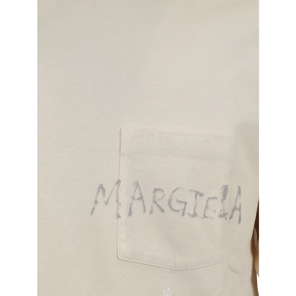 Maison Margiela Stijlvolle T-shirts en Polos Beige Heren