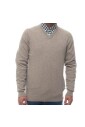 pull-col-en-v-avec-coudieres-fantaisie-tartan