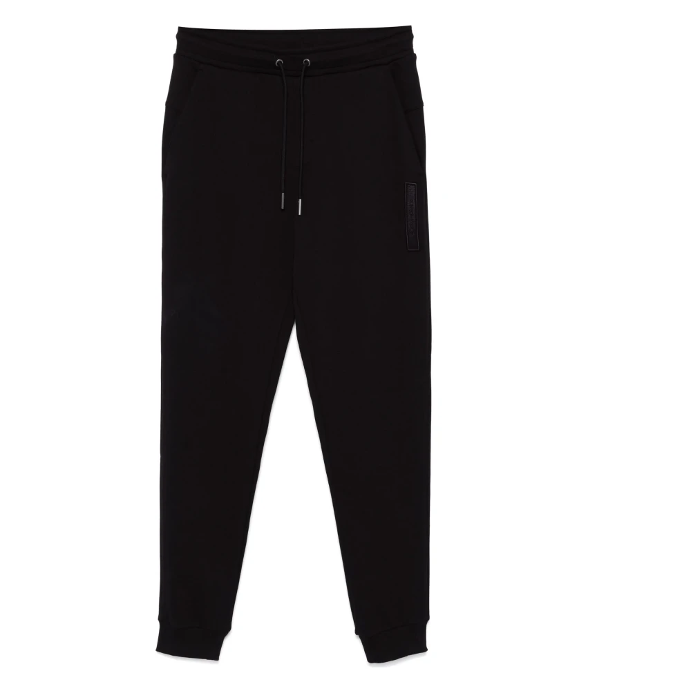 Calvin Klein Zwarte Geborduurde Logo Jogger Broek Black Heren