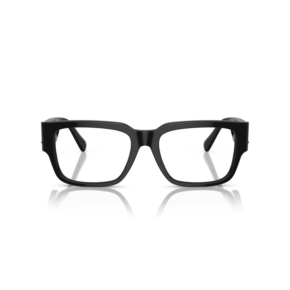 Versace Zwarte Brillen met Logo Black Unisex