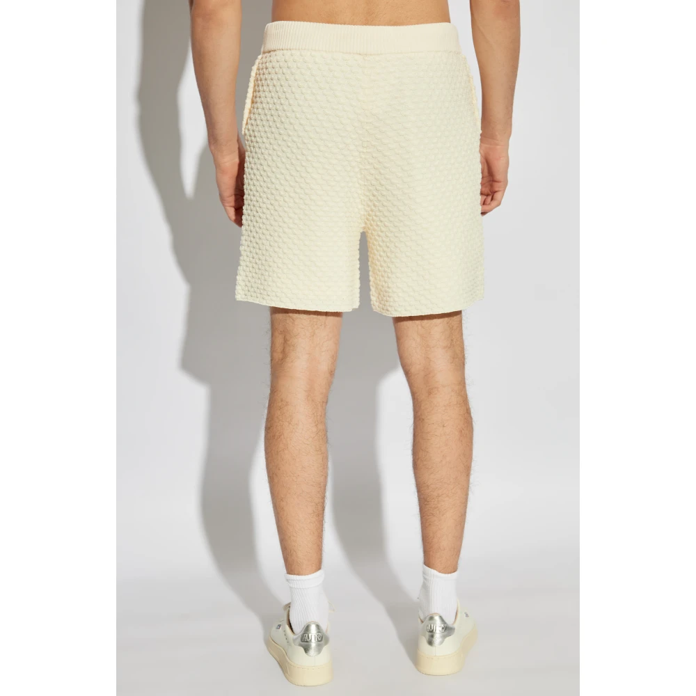 Casablanca Shorts met logo-vormige applicatie Beige Heren