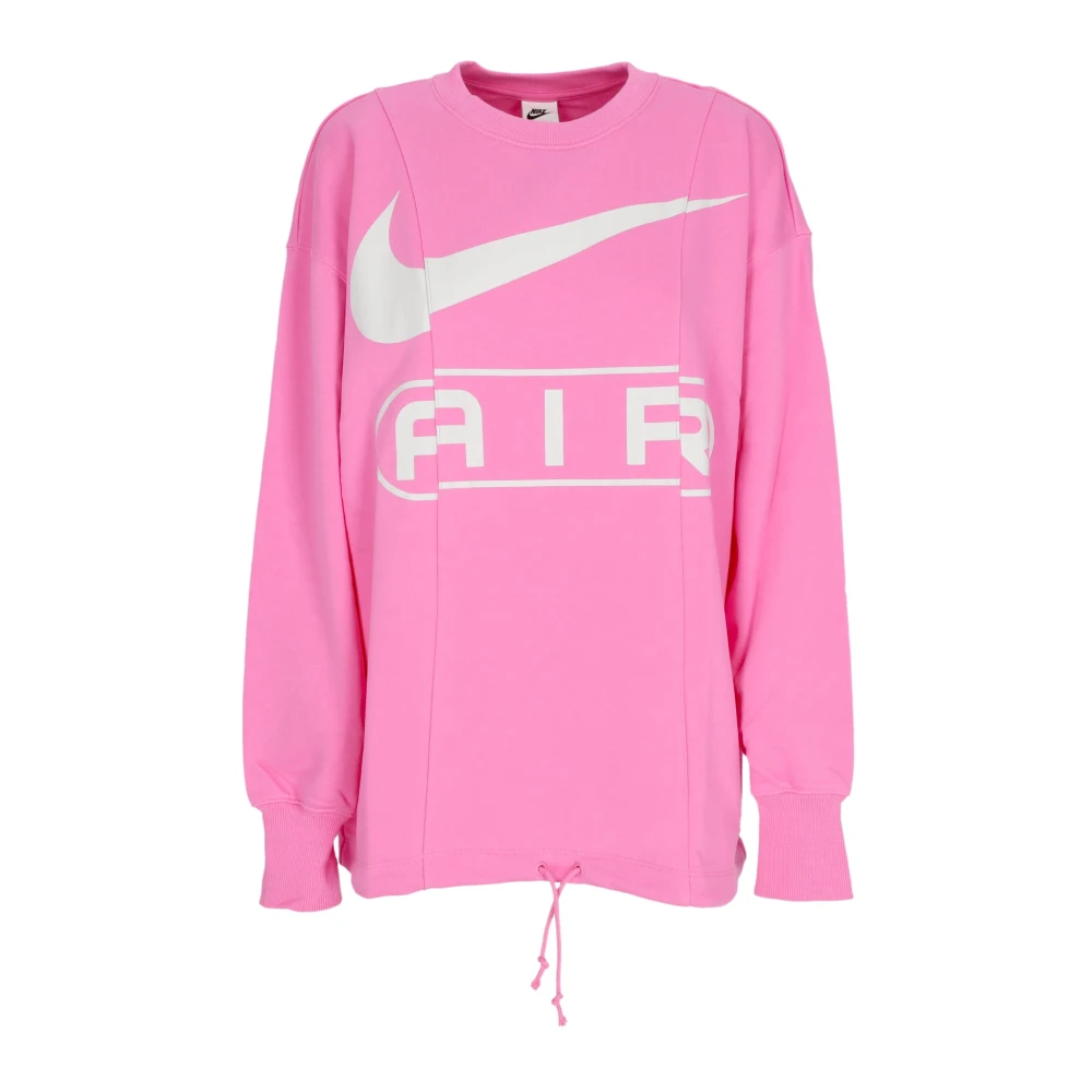 Nike Lichtgewicht Crewneck Sweatshirt Air Over-oversized Pink Dames