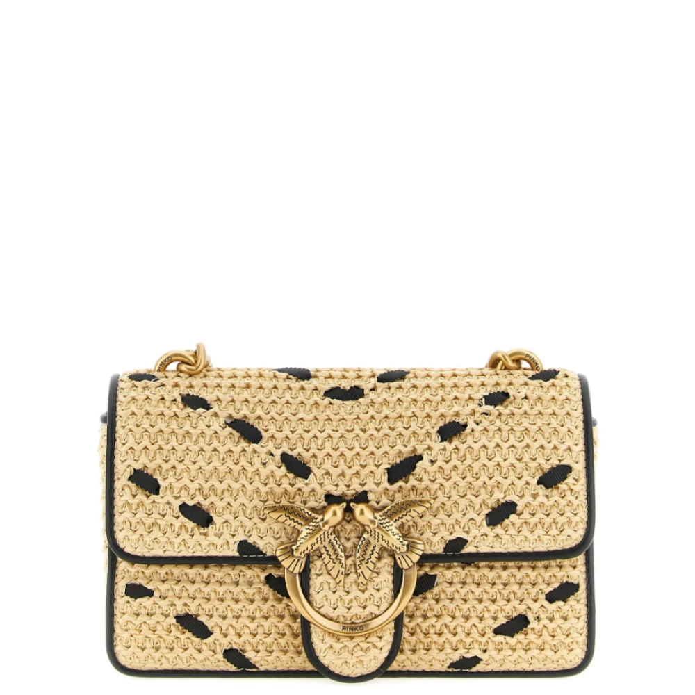 Pinko Women's Beige Love One Mini - Cross Body Bags - One Size - Bags