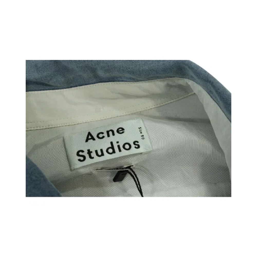 Acne Studios Pre-owned Cotton tops Blue Heren