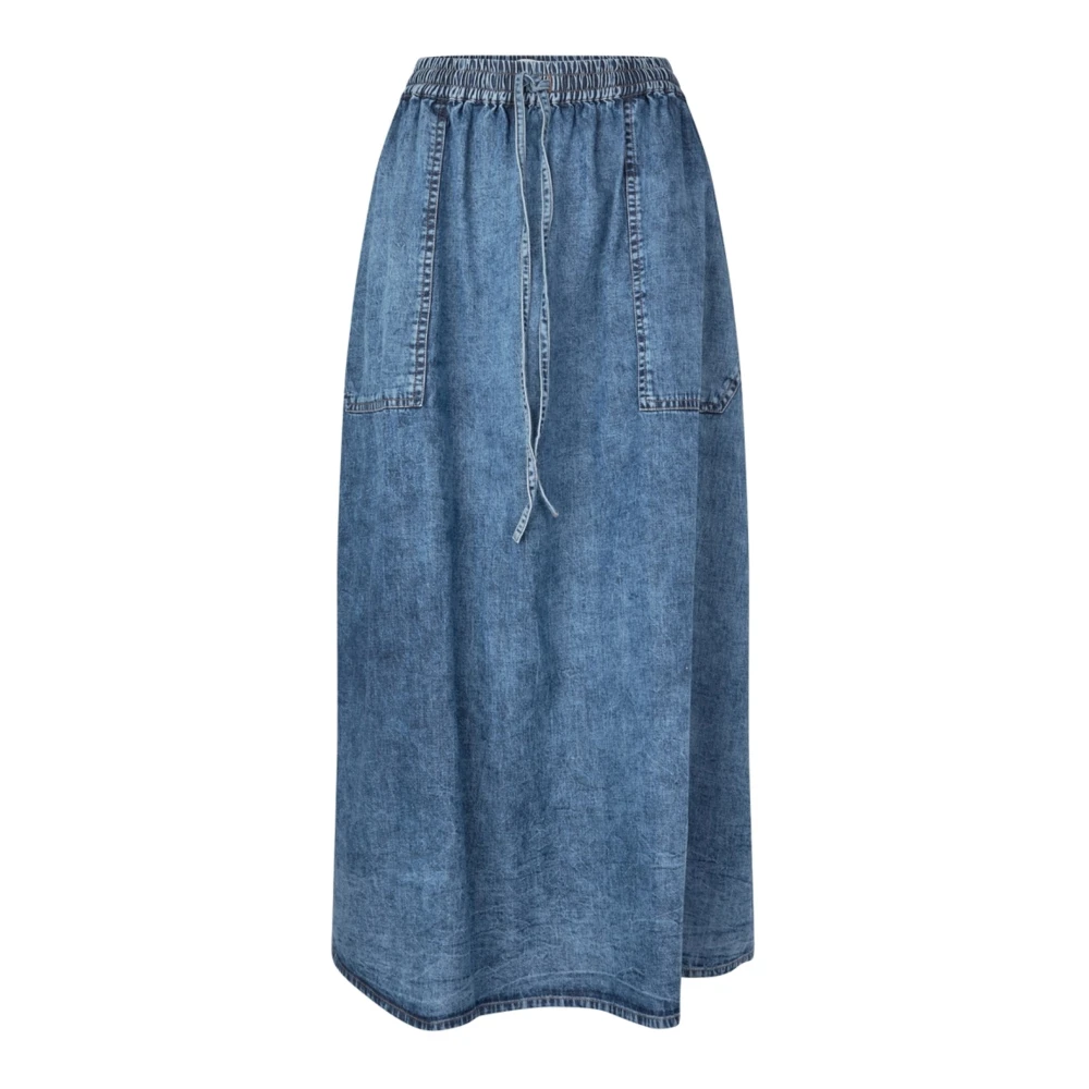 Lollys Laundry Women's Blue Denim Maxi Skirt Akanell Style - Denim Skirts - M - Skirts