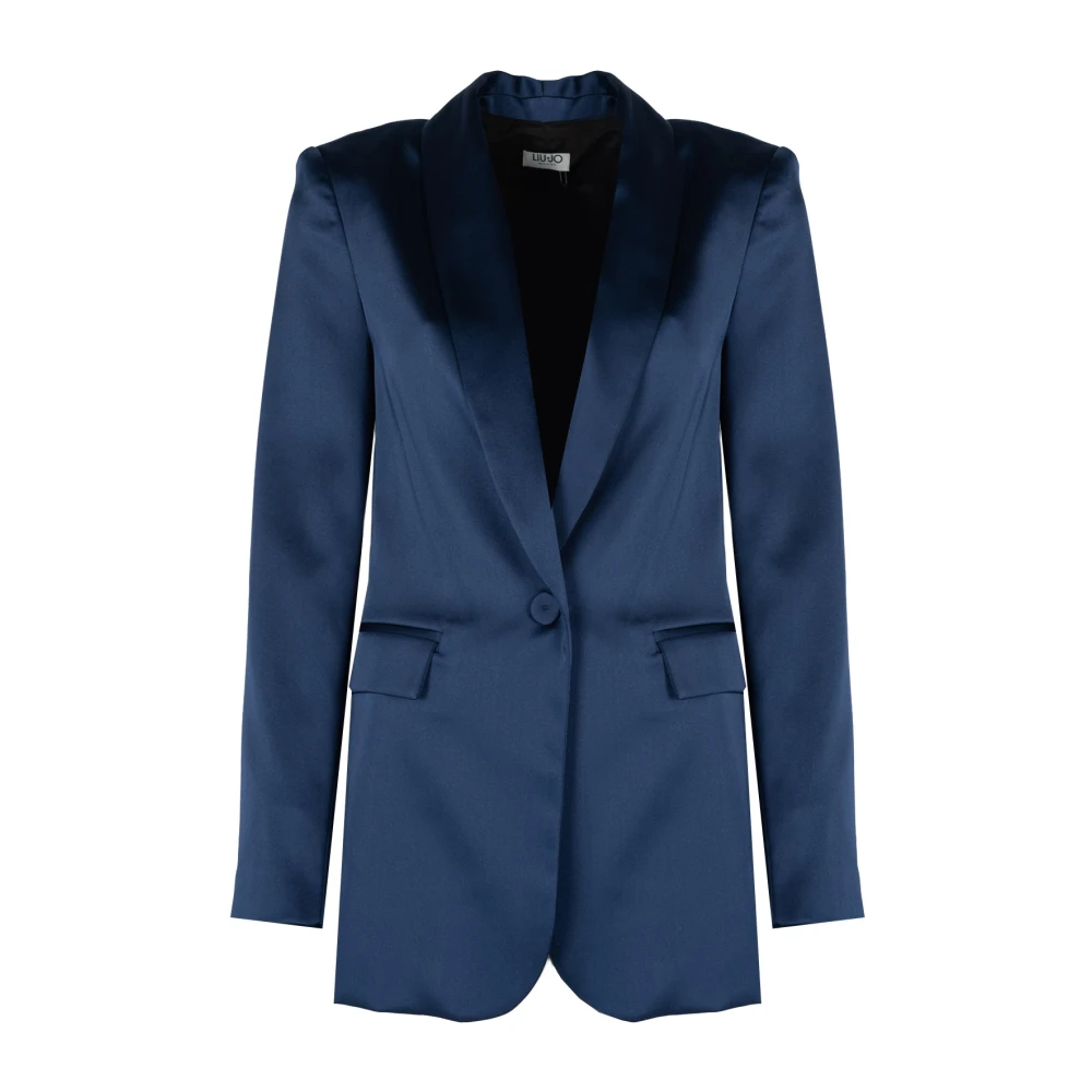 Liu Jo Elegante Blazer met knoopsluiting Blue Dames