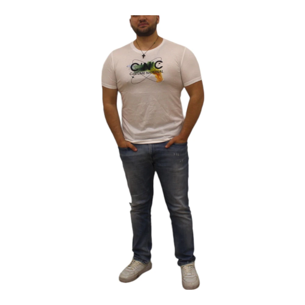 Costume National Korte Mouw T-shirt White Heren