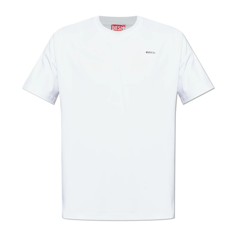 Diesel Men's White T-Shirts, S, T-Shirt T-Adjust-Met