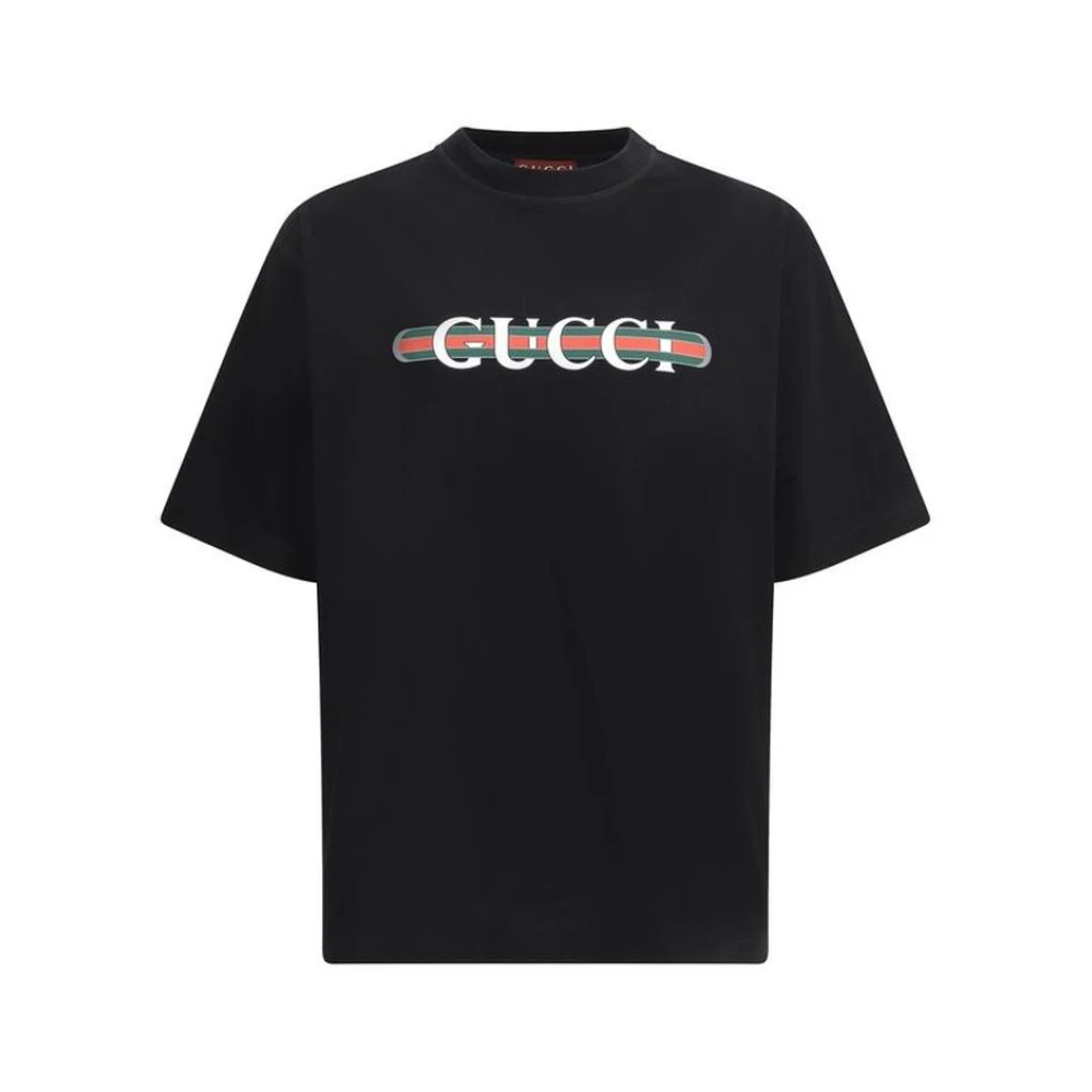Gucci Vintage Logo Tee Stijlvol Monogram Print Black Heren