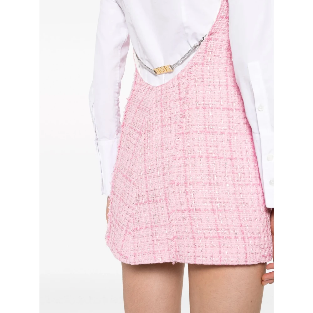 Gcds Roze Tweedklokjurk Pink Dames