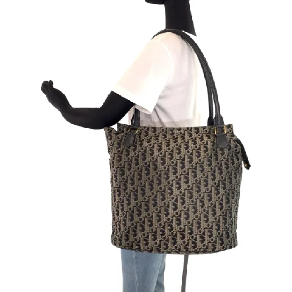 Dior Vintage Pre-owned Canvas totes Gray Dames