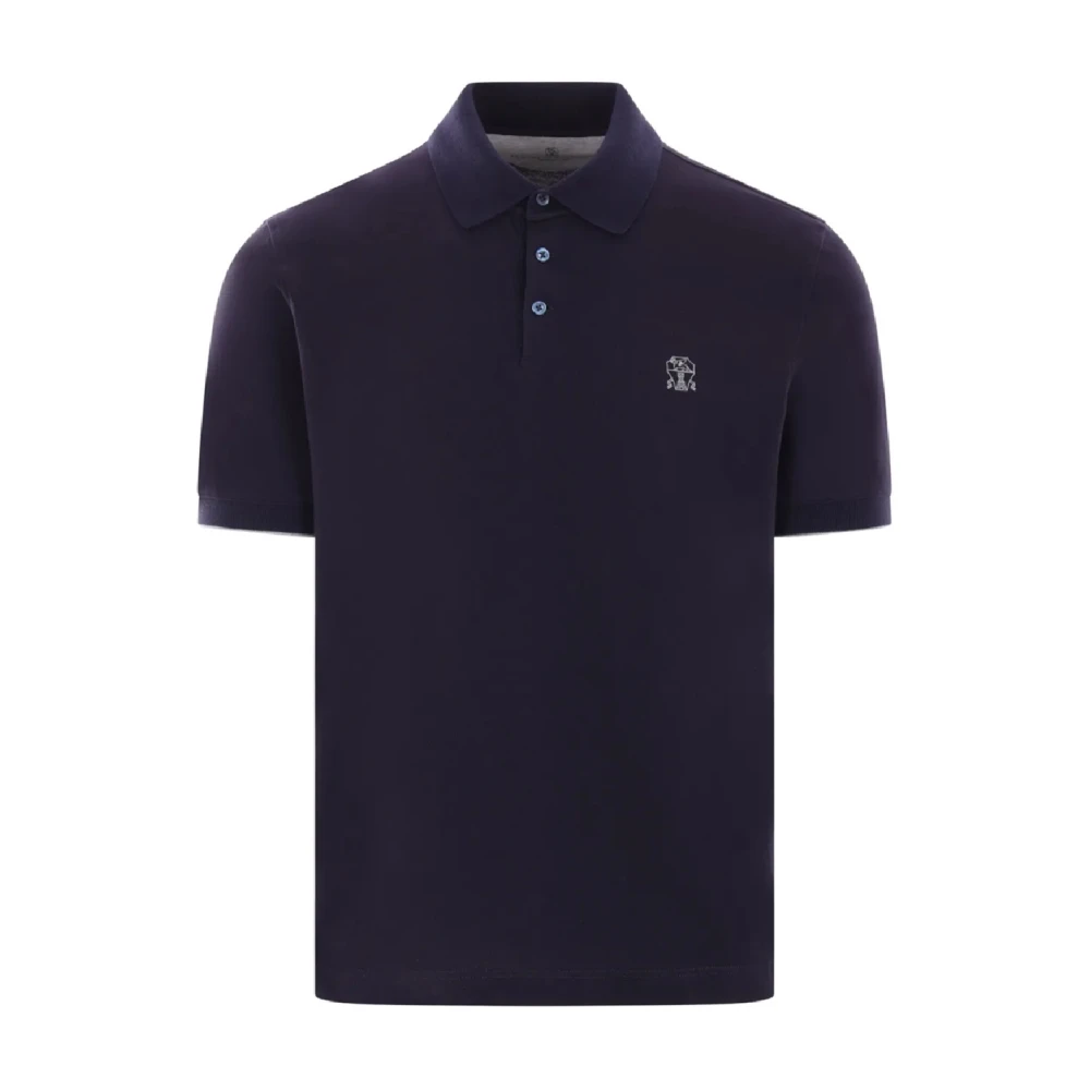 BRUNELLO CUCINELLI Blauw T-shirt voor mannen Stijlvol Ss25 Blue Heren