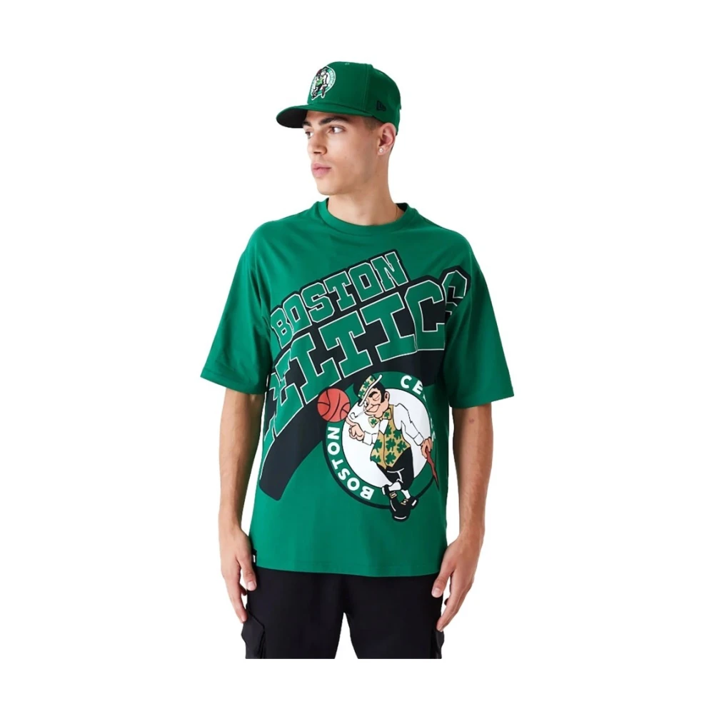 New era Groene Celtics NBA T-shirt Green Heren